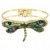 Gold Tone Hinge Style Dragonfly Bracelet | 03.JB5291-AGABA.jpg