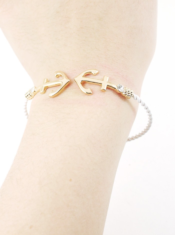 anchor bangle bracelet