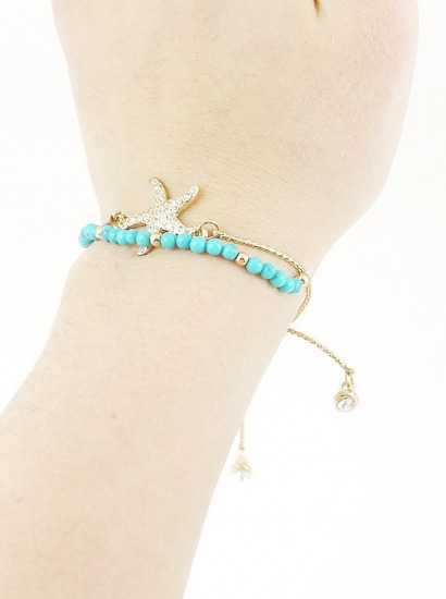 PAVE STARFISH BEADED PULL TIE BRACELET | PAVE-STARFISH-BEADED-PULL-TIE-BRACELETS-1-EB1555-GDTQS-1.jpg