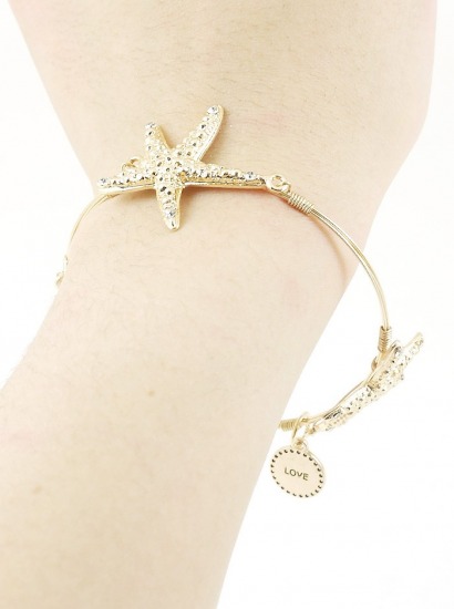 Flexi Wire Starfish Bangle Bracelet | STARFISH-WIRED-BANGLE-BRACELETS-PG-5471BTM-81-2.jpg