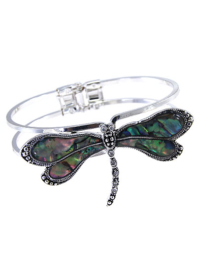 Silver Hinge Style Dragonfly Bracelet | f_JB5291-ASABA.jpg