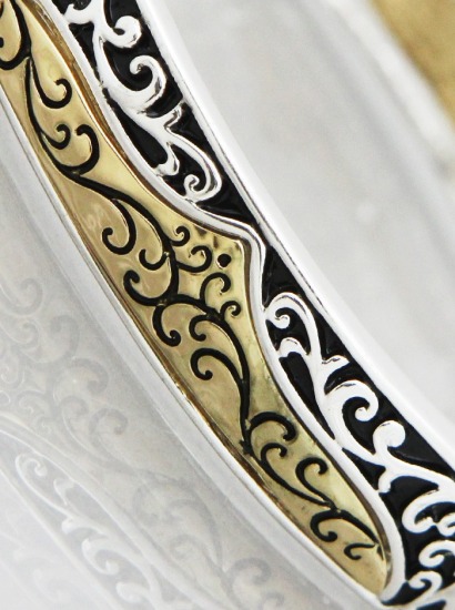 ANTIQUE SILVER-GOLD FILIGREE TEXTURED STRETCH BRACELET | FILIGREE-TEXTURED-BRACELETS-TT-41360BO-22-1.jpg